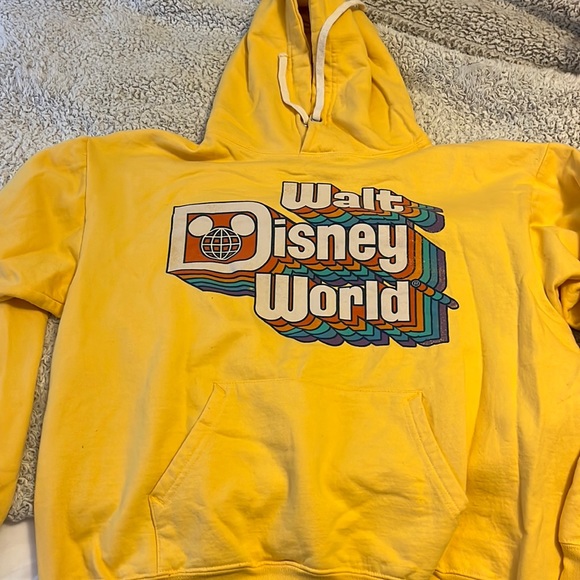 yellow disney world sweatshirt